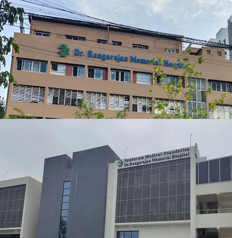 Collage image of Sundaram Medical Foundation Dr. Rangarajan Memorial Hospital