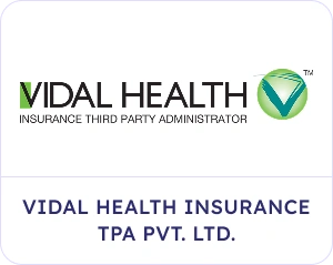 Vidal Health Insurance TPA Pvt. Ltd. logo with Vidal Health and Insurance Third Party Administrator text